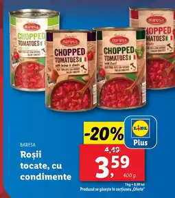 Baresa Roşii tocate, cu condimente