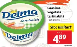 DELMA Grăsime vegetală tartinabilǎ