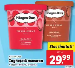 Lidl HÄAGEN-DAZS Îngheţată macaron Ofertă
