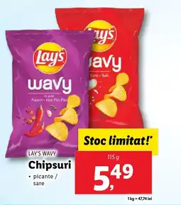 Lidl LAY'S WAVY Chipsuri Ofertă