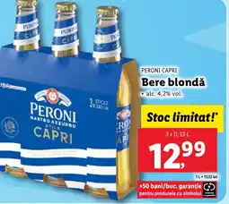 Lidl PERONI CAPRI Bere blondă Ofertă