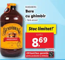 Lidl BUNDABERG Bere cu ghimbir Ofertă
