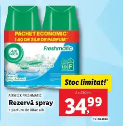 Lidl AIRWICK FRESHMATIC Rezervă spray Ofertă