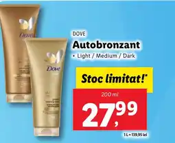 Lidl DOVE Autobronzant Ofertă