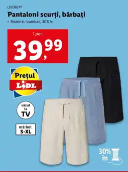 Lidl LIVERGY® Pantaloni scurţi, bărbați Ofertă