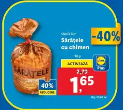 Lidl SNACK DAY Sărăţele cu chimen Ofertă
