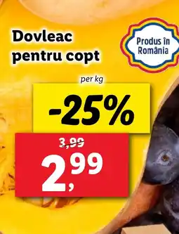 Lidl Dovleac pentru copt Ofertă