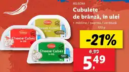 Lidl MILBONA Cubuleţe de brânză, în ulei Ofertă