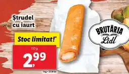 Lidl Ştrudel cu iaurt Ofertă