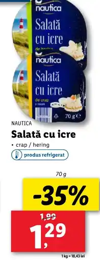 Lidl NAUTICA Salată cu icre Ofertă