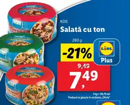 Lidl NIXE Salată cu ton Ofertă