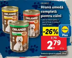 Lidl ORLANDO Hrană umedă completă pentru câini Ofertă