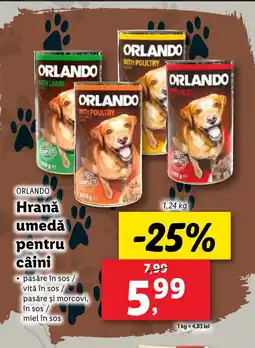 Lidl ORLANDO Hrană umedă pentru câini Ofertă