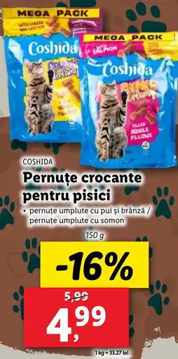 Lidl COSHIDA Pernuțe crocante pentru pisici Ofertă