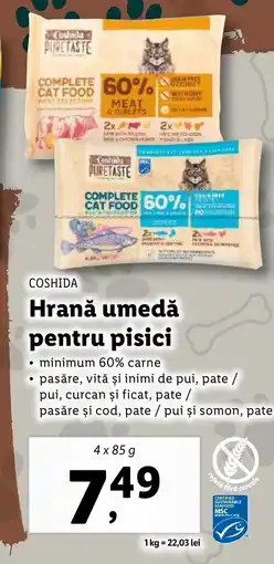 Lidl COSHIDA Hrană umedă pentru pisici Ofertă