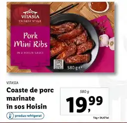 Lidl VITASIA Coaste de porc marinate în sos Hoisin Ofertă