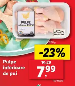 Lidl Pulpe inferioare de pui Ofertă