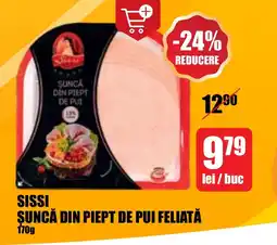 Auchan SISSI SUNCĂ DIN PIEPT DE PUI FELIATĂ Ofertă