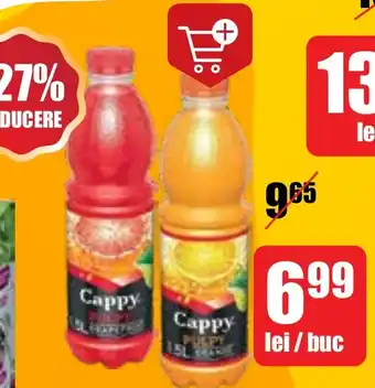 Auchan CAPPY PULPY BĂUTURĂ NECARBOGAZOASĂ Ofertă