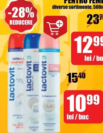 Auchan LACTOVIT DEODORANT SPRAY Ofertă