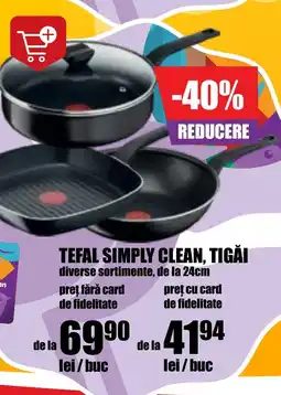 Auchan TEFAL SIMPLY CLEAN, TIGĂI Ofertă