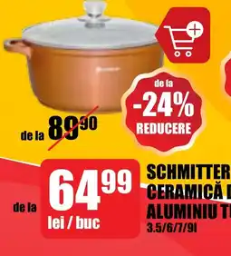 Auchan SCHMITTER OALĂ CERAMICĂ DIN ALUMINIU TURNAT Ofertă