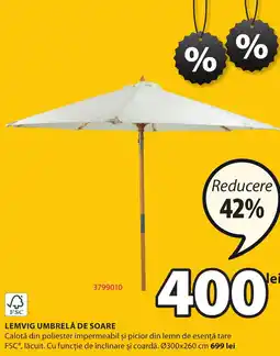 JYSK LEMVIG UMBRELĂ DE SOARE Ofertă