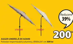 JYSK AGGER UMBRELĂ DE SOARE Ofertă