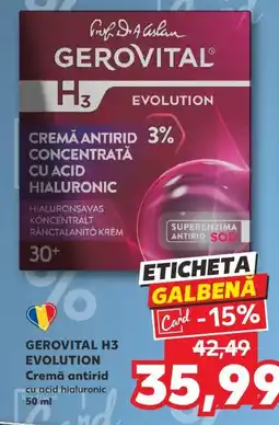 Kaufland GEROVITAL H3 EVOLUTION Cremă antirid Ofertă