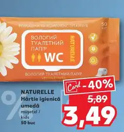 Kaufland NATURELLE Hârtie igienică umedă Ofertă
