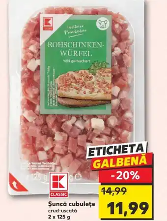 Kaufland Şuncă cubuleţe Ofertă