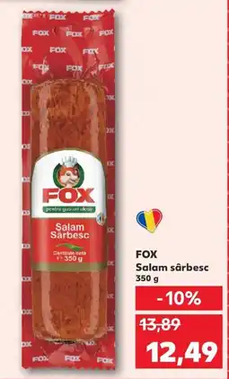 Kaufland FOX Salam Sârbesc Ofertă