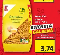Kaufland Paste XXL spirale Ofertă