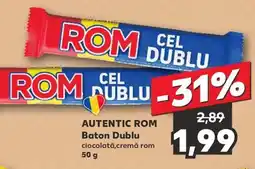 Kaufland AUTENTIC ROM Baton Dublu Ofertă