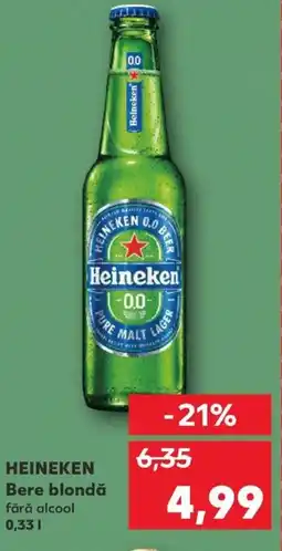 Kaufland HEINEKEN Bere blondă 0.33L Ofertă