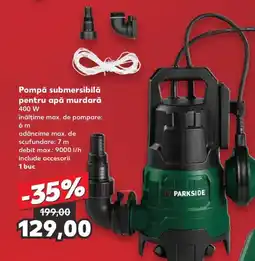 Kaufland Pompǎ submersibilă pentru apă murdară Ofertă