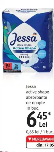 DM Jessa active shape absorbante de noapte 10 buc. Ofertă