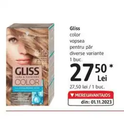 DM Gliss color vopsea pentru păr Ofertă