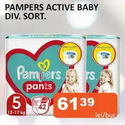 Unicarm PAMPERS ACTIVE BABY DIV. SORT. Ofertă