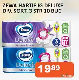 ZEWA HARTIE IG DELUXE DIV. SORT. 3 STR 10 BUC