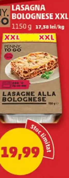 Penny LASAGNA BOLOGNESE XXL Ofertă