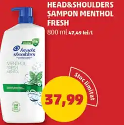 Penny HEAD&SHOULDERS SAMPON MENTHOL FRESH Ofertă