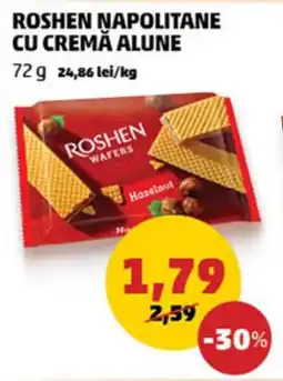 Penny ROSHEN NAPOLITANE CU CREMĂ ALUNE Ofertă