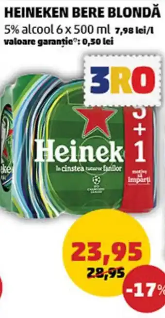 Penny HEINEKEN BERE BLONDĂ Ofertă