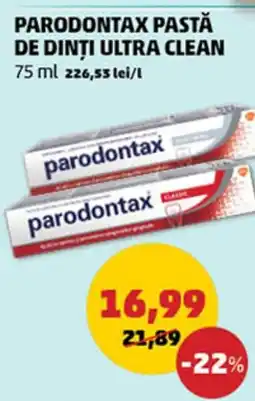 Penny PARODONTAX PASTĂ DE DINȚI ULTRA CLEAN Ofertă