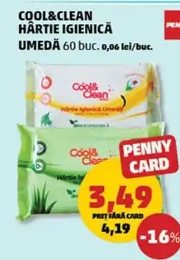 Penny COOL&CLEAN HÂRTIE IGIENICĂ UMEDA Ofertă