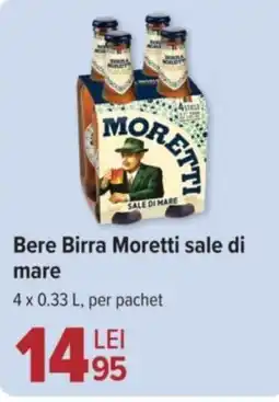 Carrefour Bere Birra Moretti sale di mare Ofertă
