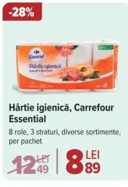 Carrefour Hârtie igienică, Carrefour Essential Ofertă