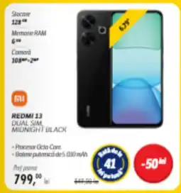 Flanco REDMI 13 DUAL SIM MIDNIGHT BLACK Ofertă
