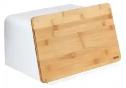 Favi Recipient pentru pâine cu capac din bambus Wenko Kubo, alb Ofertă